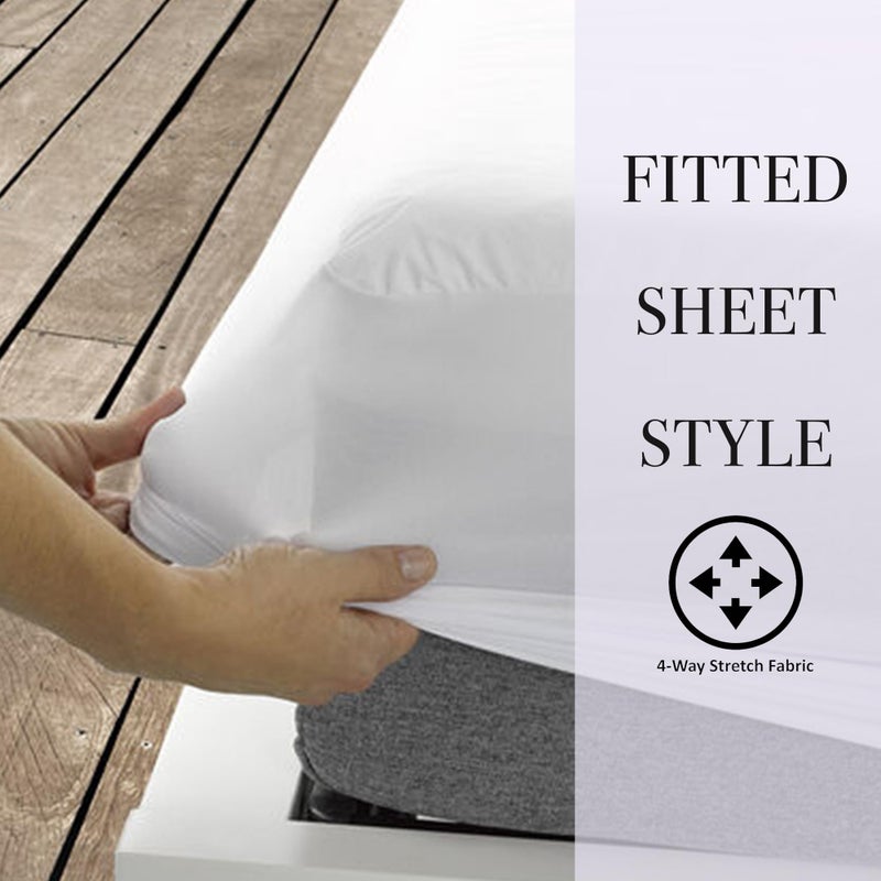 Protect-A-Bed Cloud Extra-Soft Tencel Waterproof Mattress Protector, Queen - Image 3